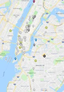 mapa New York