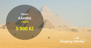 Levné letenky k egyptským pyramidám